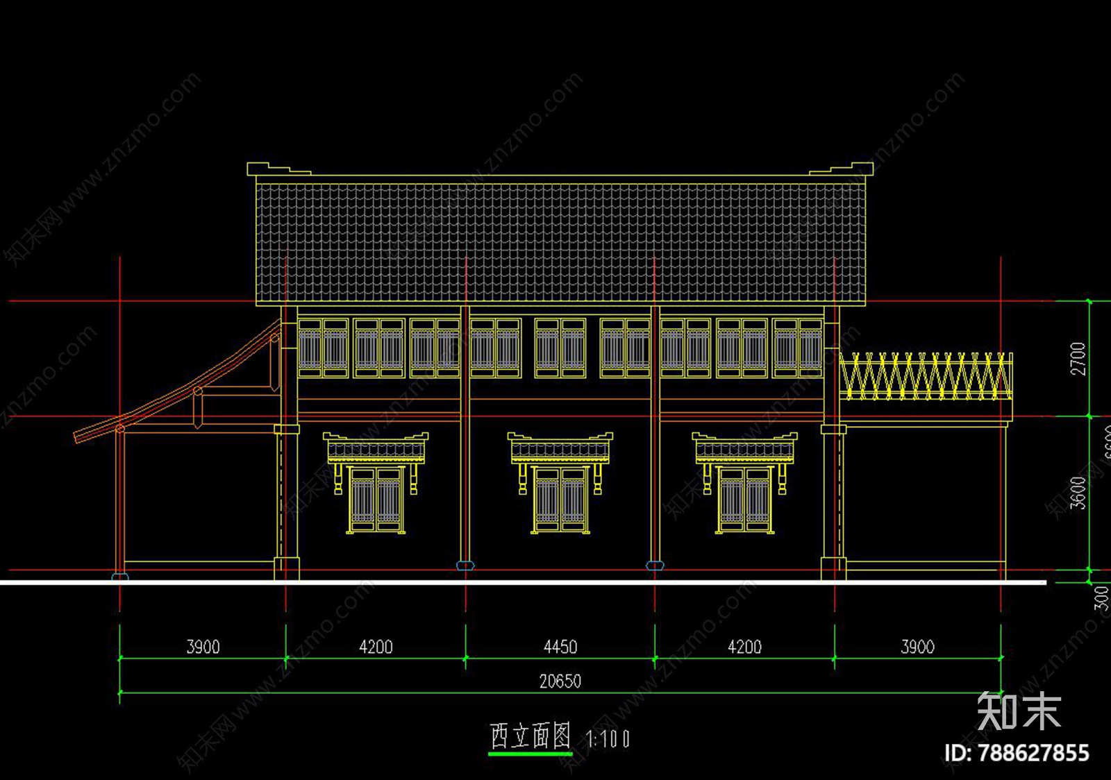 民宿cad施工图下载【ID:788627855】