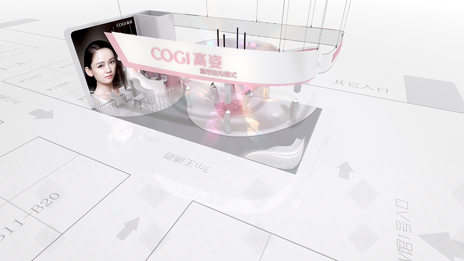 现代商场展区3D模型下载【ID:588627462】