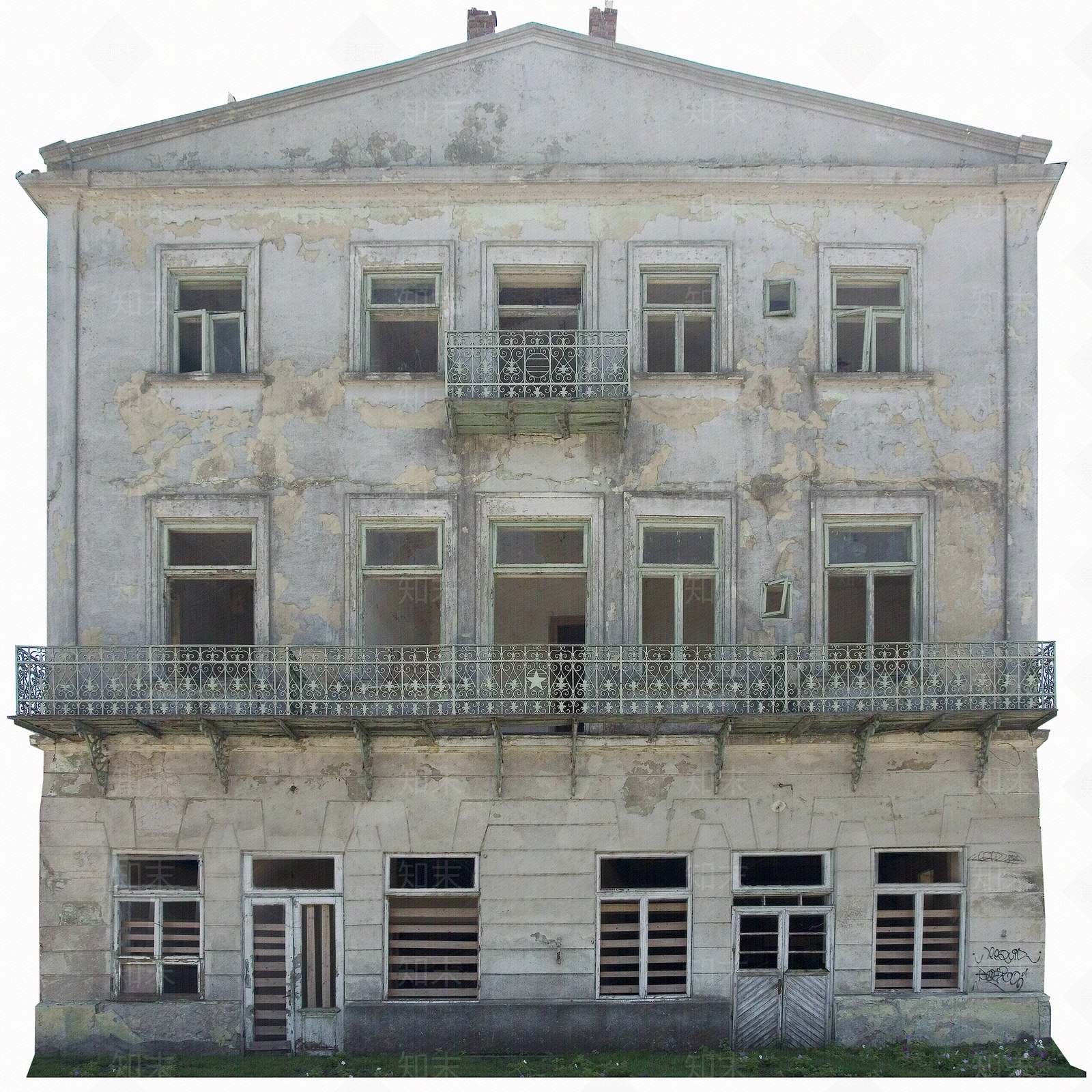 欧式旧房子建筑贴图下载【ID:188631368】