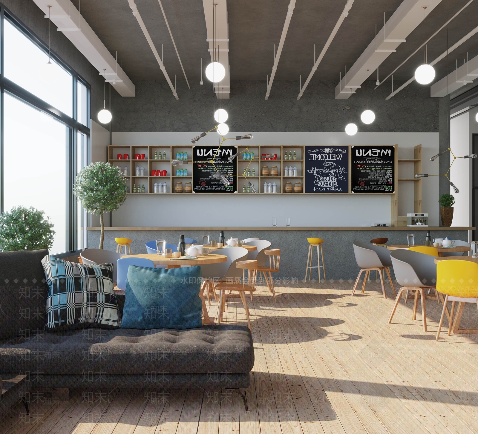 现代公司茶水间3D模型下载【ID:888706182】