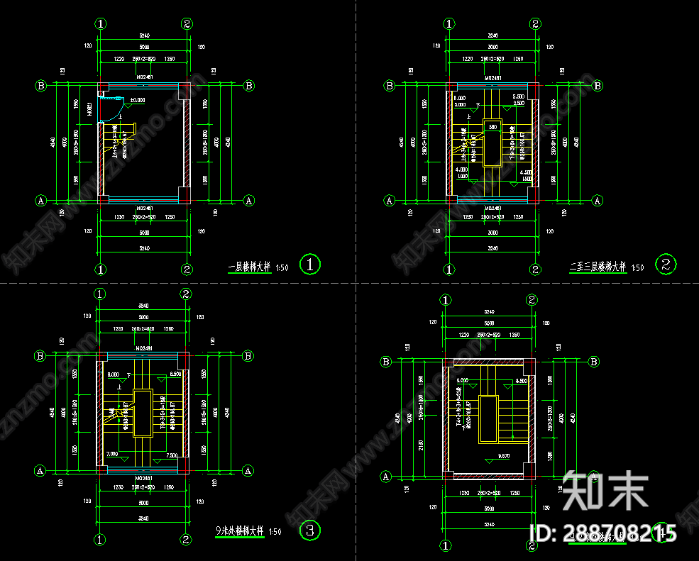 现代学校大门施工图下载【ID:288708215】