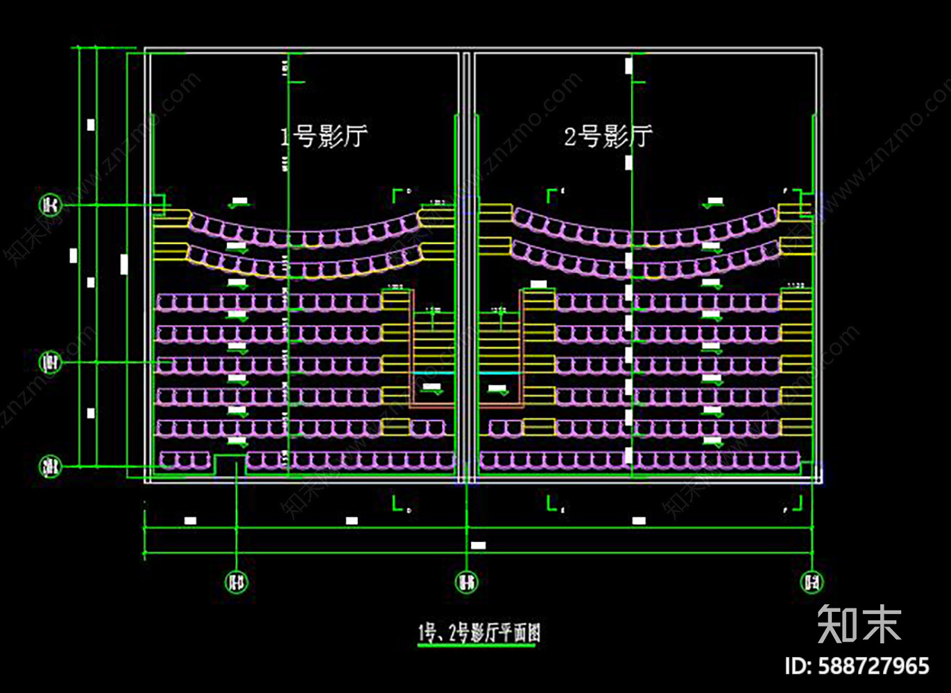 电影院cad施工图下载【ID:588727965】