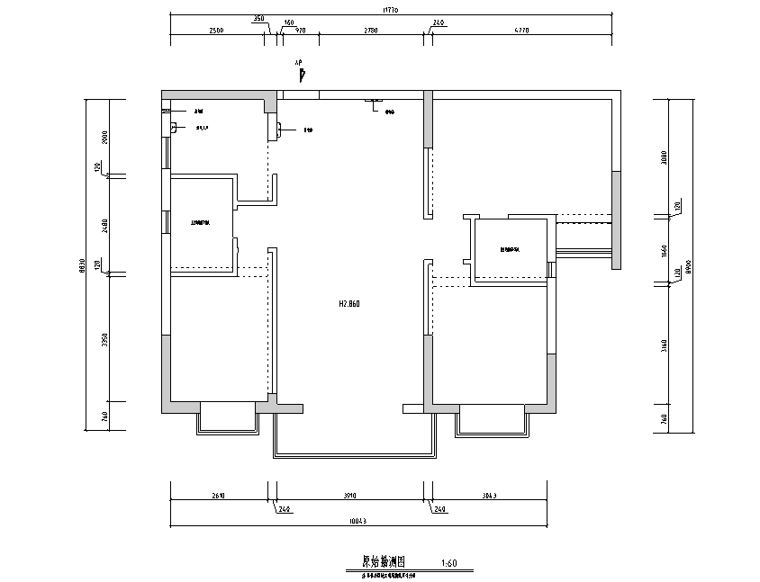 [广东]简欧风格住宅设计施工图（附效果图）cad施工图下载【ID:160386184】