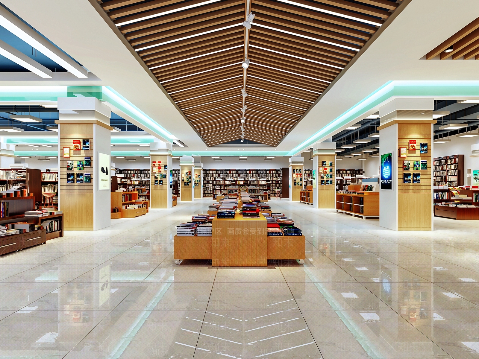 现代书店3D模型下载【ID:788751908】