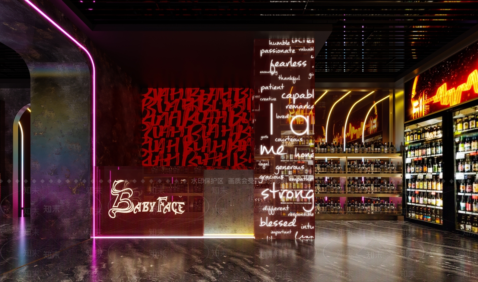 现代酒吧3D模型下载【ID:488761445】