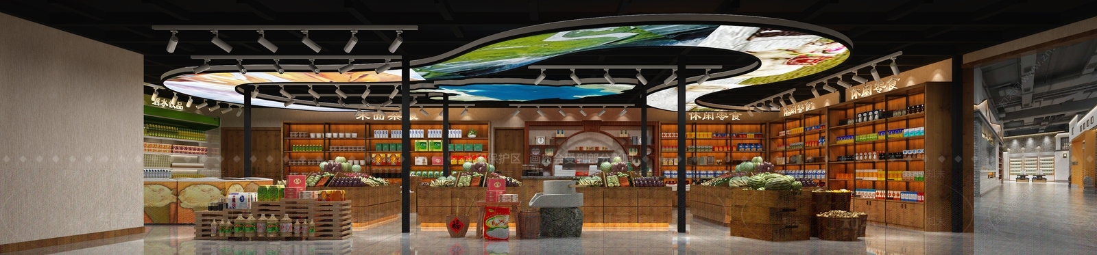 现代超市3D模型下载【ID:588777338】