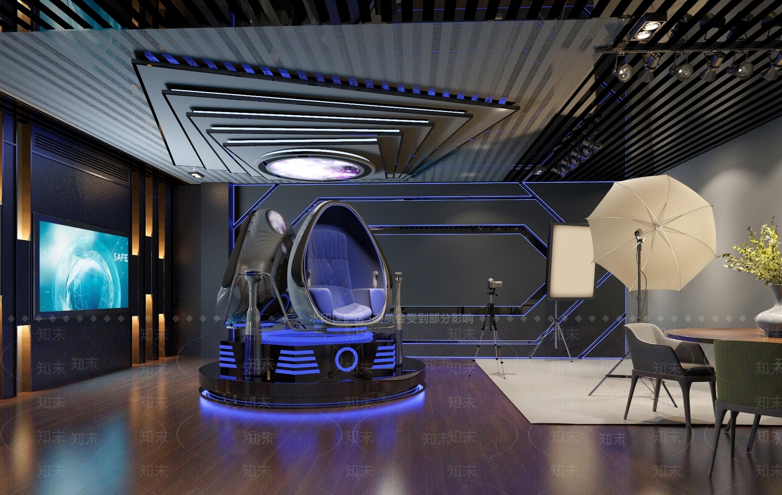 现代影音室3D模型下载【ID:688795319】