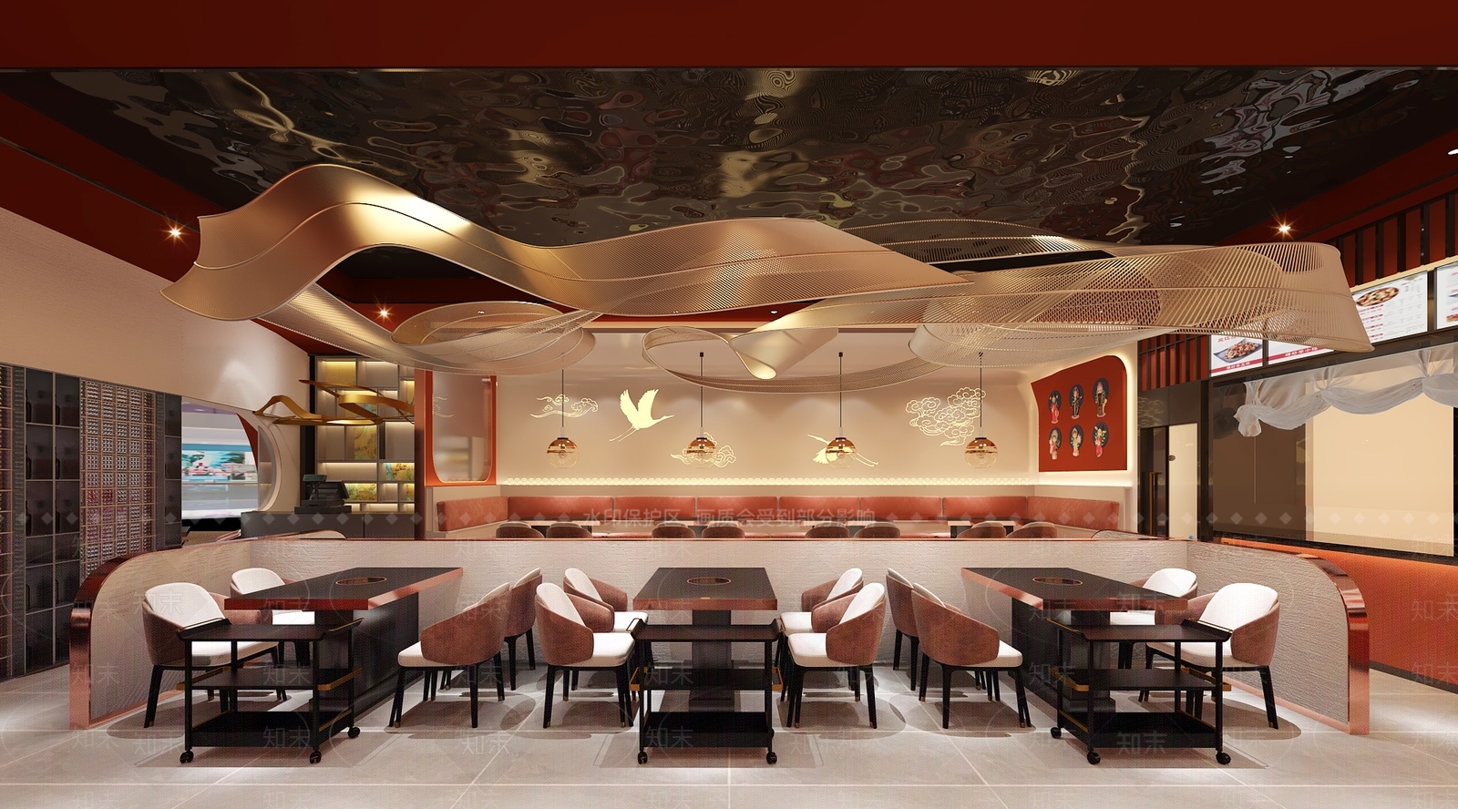 现代火锅店3D模型下载【ID:388811292】