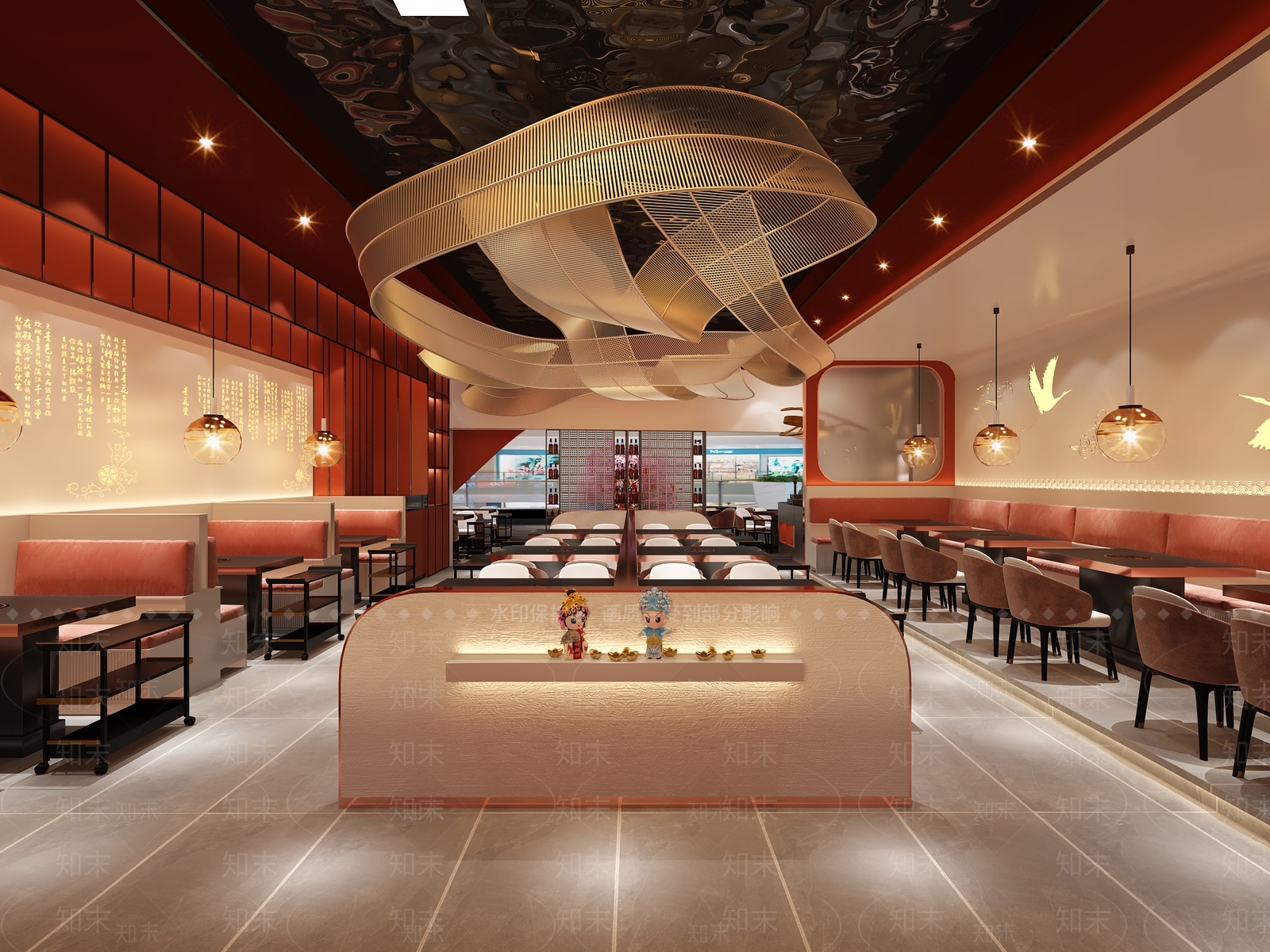 现代火锅店3D模型下载【ID:388811292】