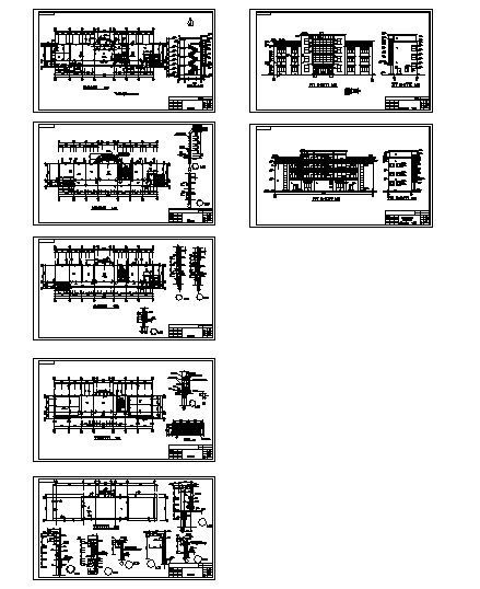 某四层综合楼建筑方案图cad施工图下载【ID:151510113】