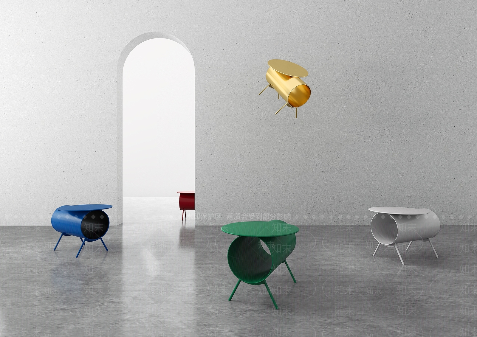 【3D悬赏模型】蔡烈超设计现代风格小猪茶几3D模型下载【ID:988869693】