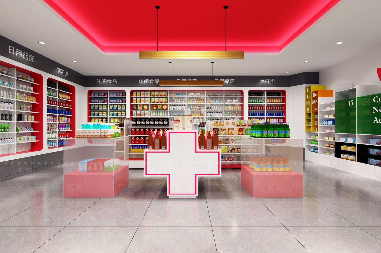 现代超市3D模型下载【ID:288857659】