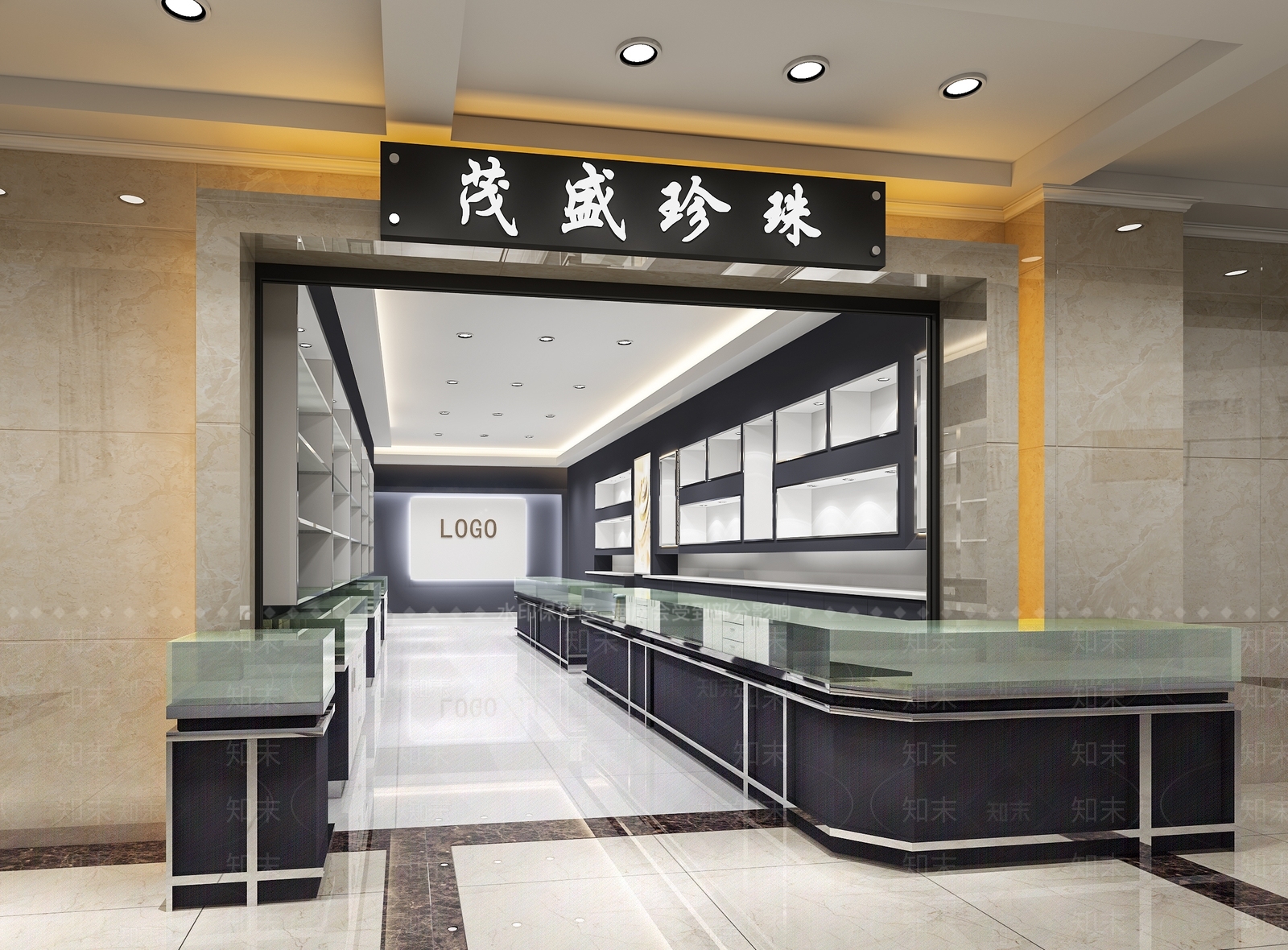 现代珠宝店3D模型下载【ID:388865488】