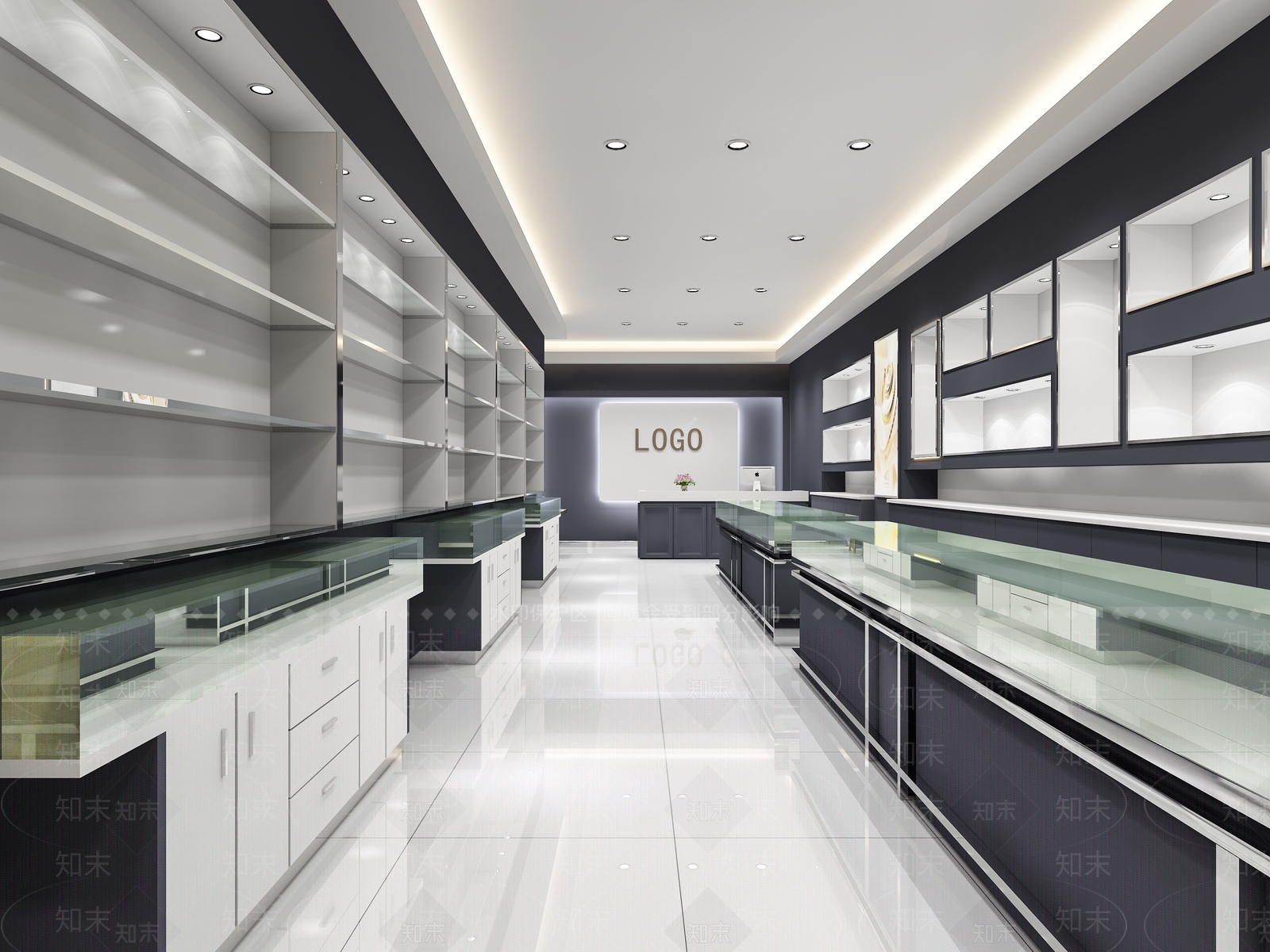 现代珠宝店3D模型下载【ID:388865488】