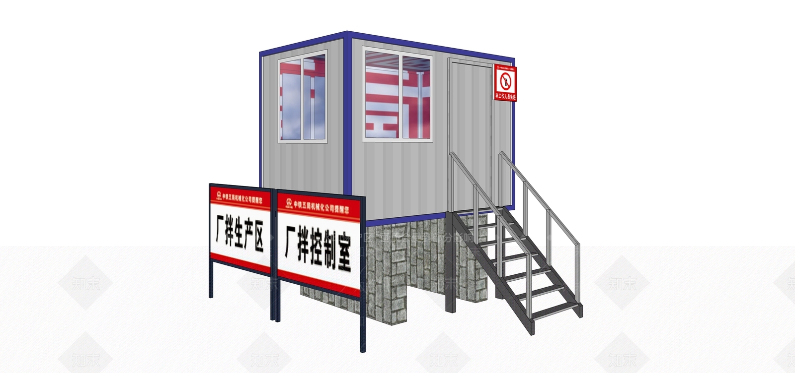 现代小公建SU模型下载【ID:388873729】
