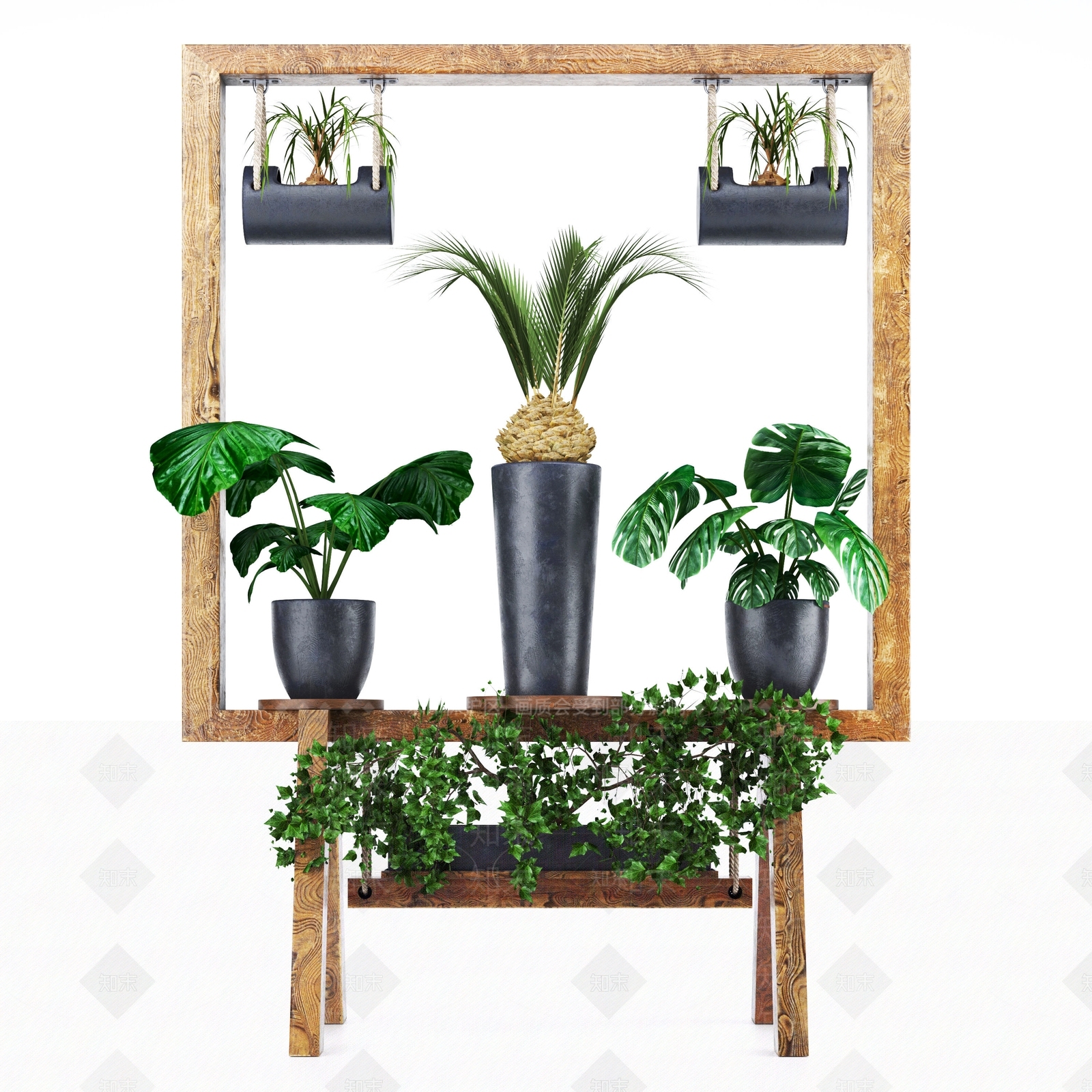 现代花钵3D模型下载【ID:388873859】