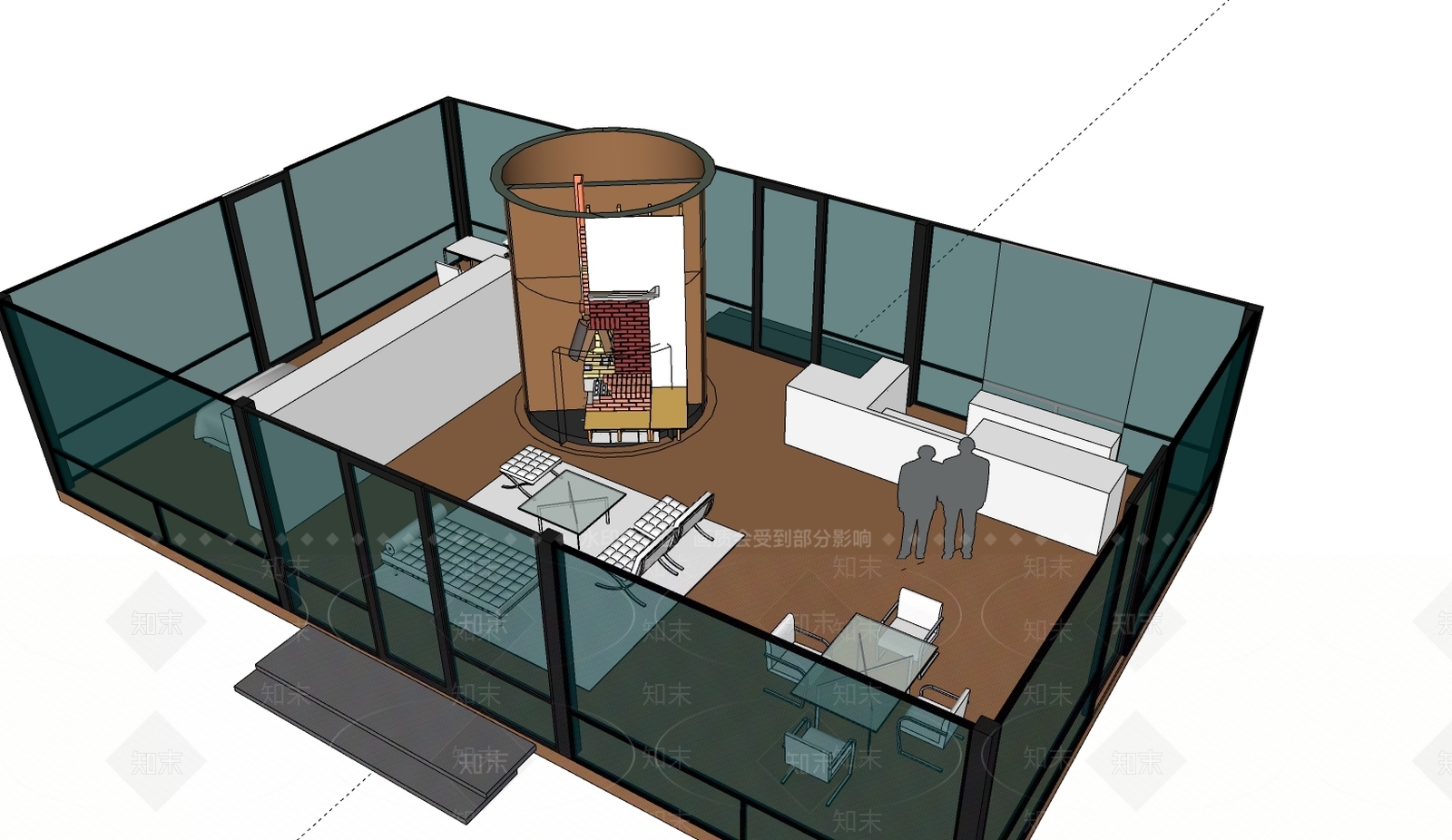现代商场展区SU模型下载【ID:188901050】