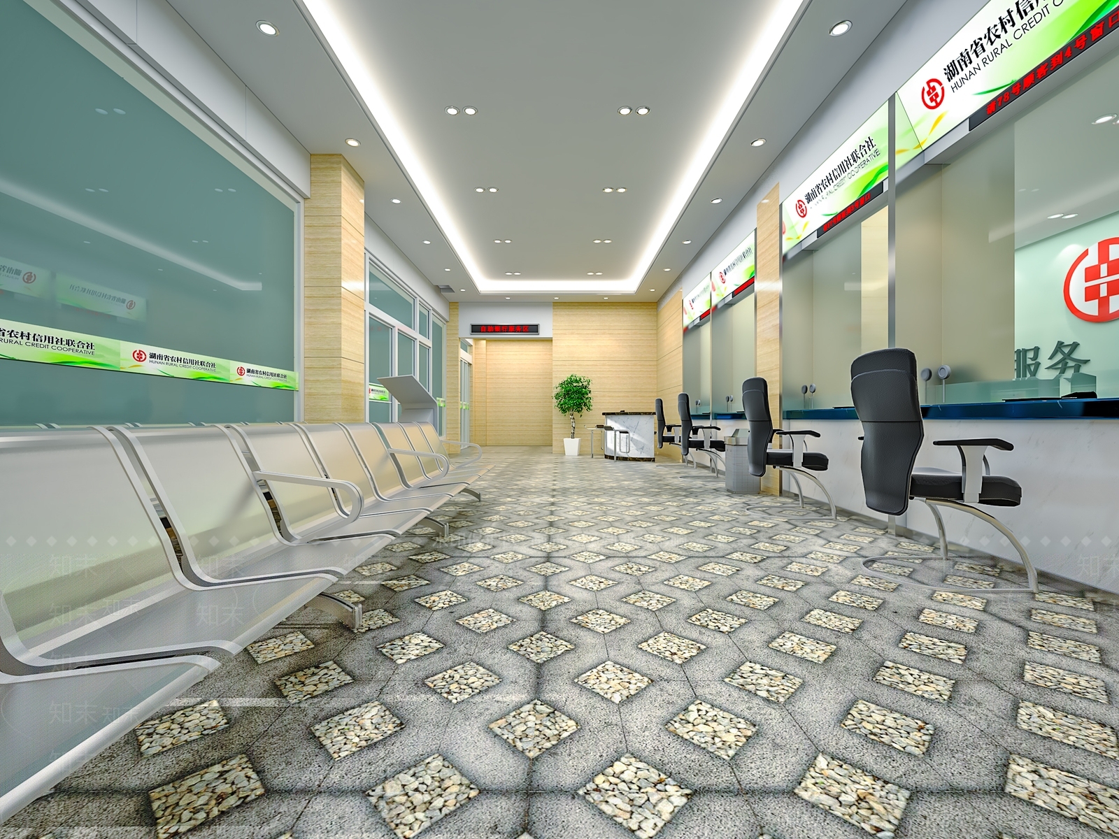 现代银行3D模型下载【ID:288937823】