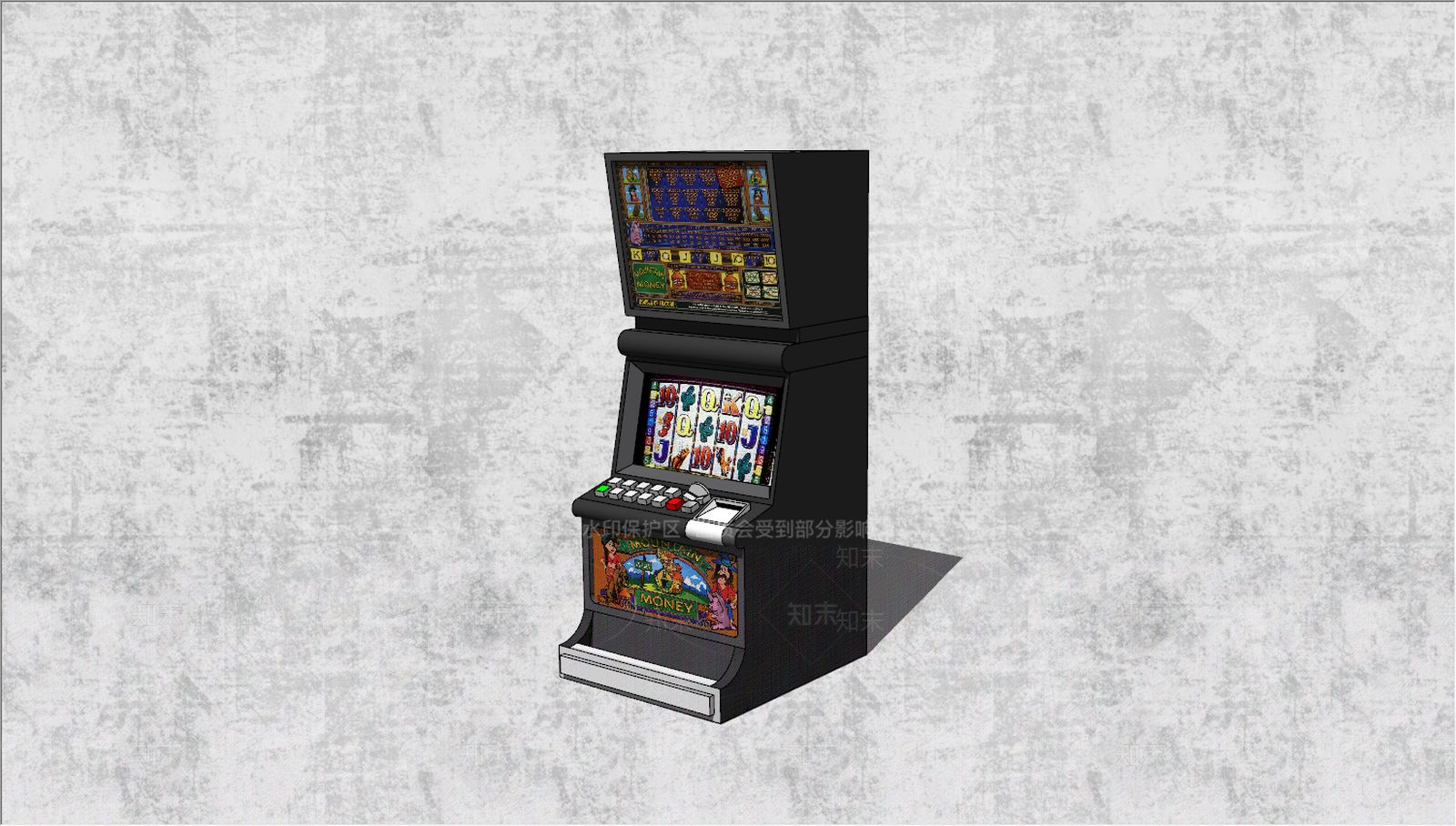 现代小霸王游戏机SU模型下载【ID:989003870】