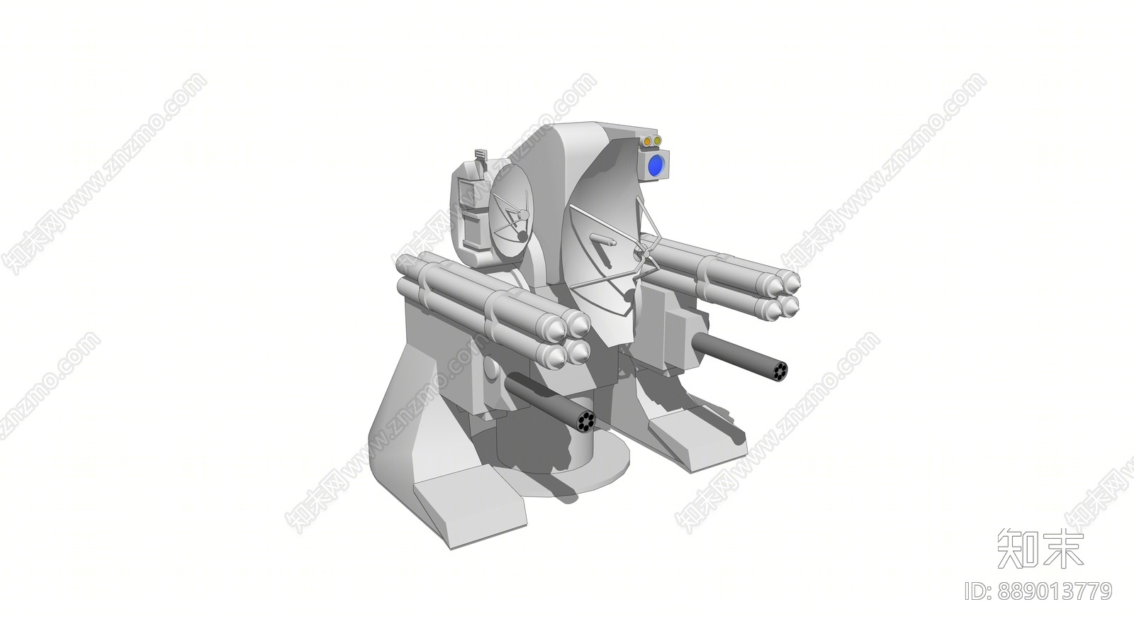 现代枪SU模型下载【ID:889013779】