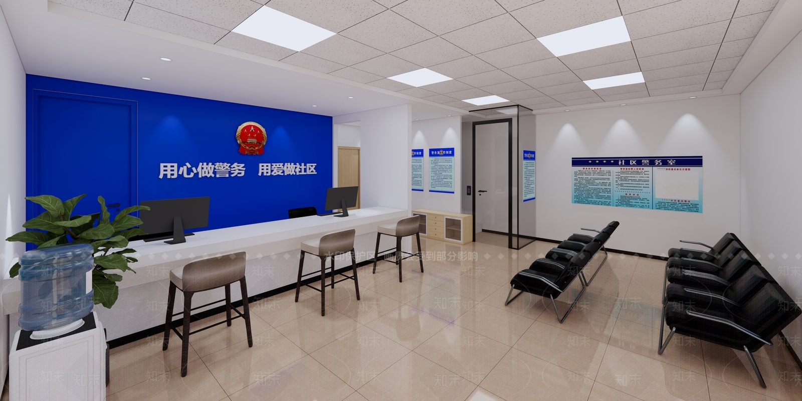 现代政法机构SU模型下载【ID:389018342】