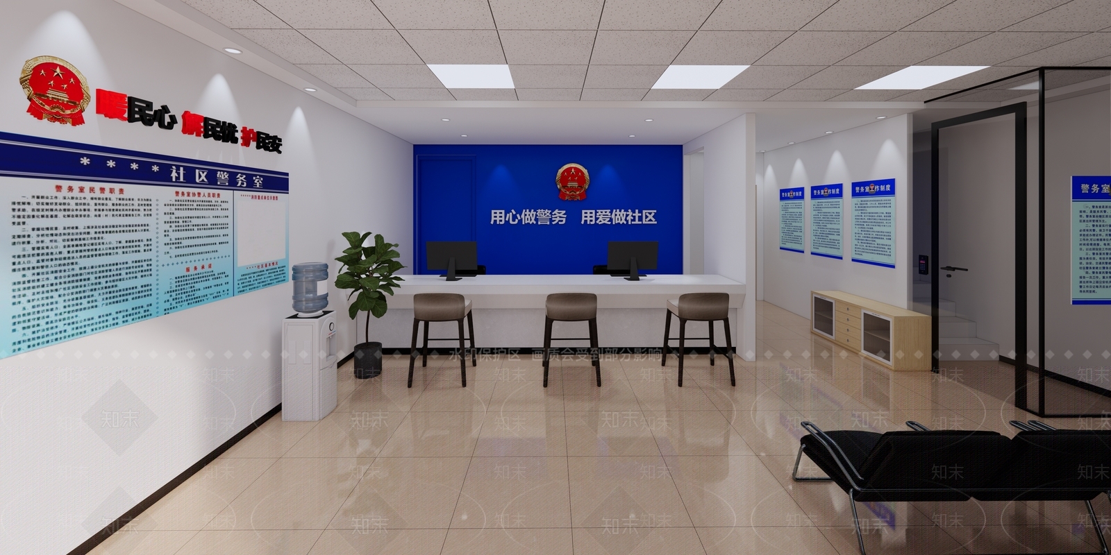 现代政法机构SU模型下载【ID:389018342】