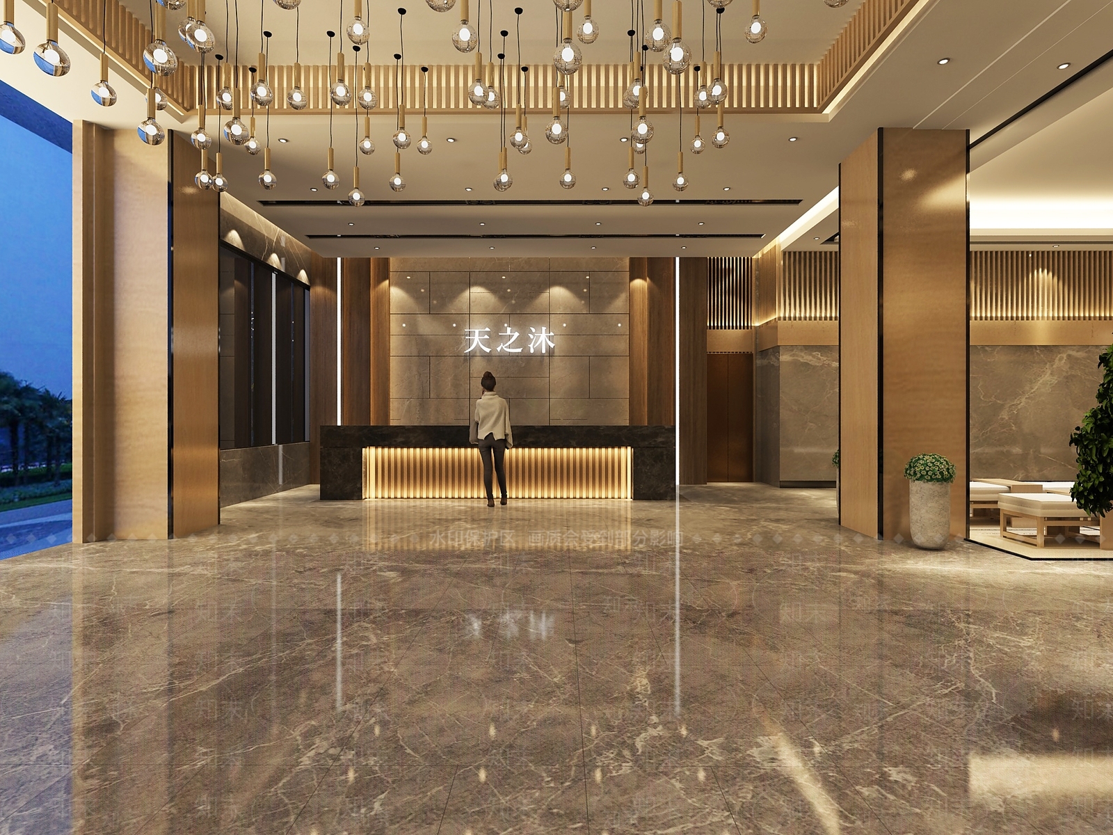 现代足浴会所3D模型下载【ID:789063129】