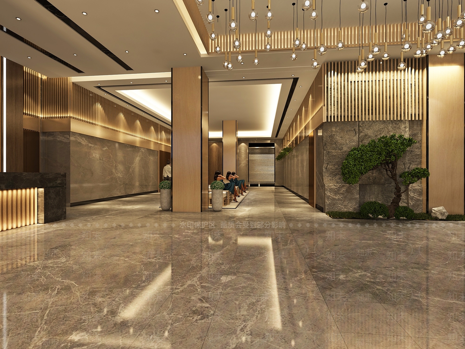 现代足浴会所3D模型下载【ID:789063129】