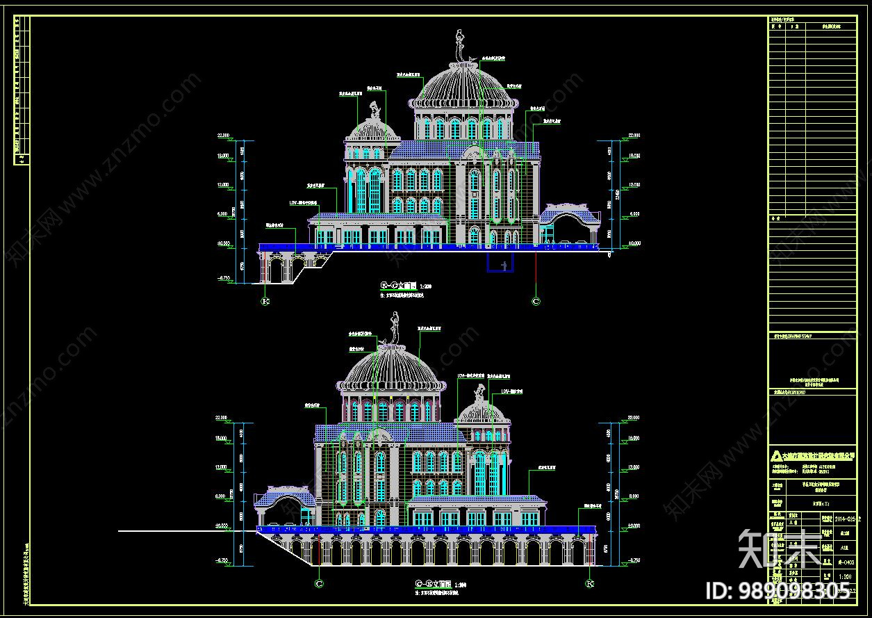 会所cad施工图下载【ID:989098305】