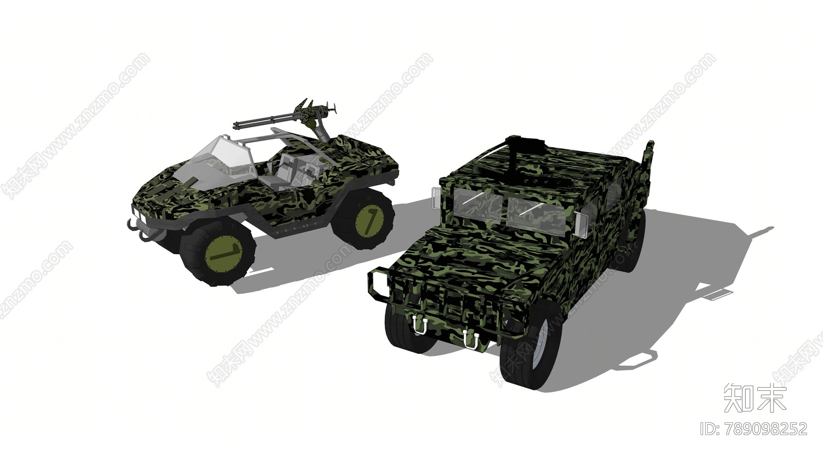 现代军用汽车SU模型下载【ID:789098252】