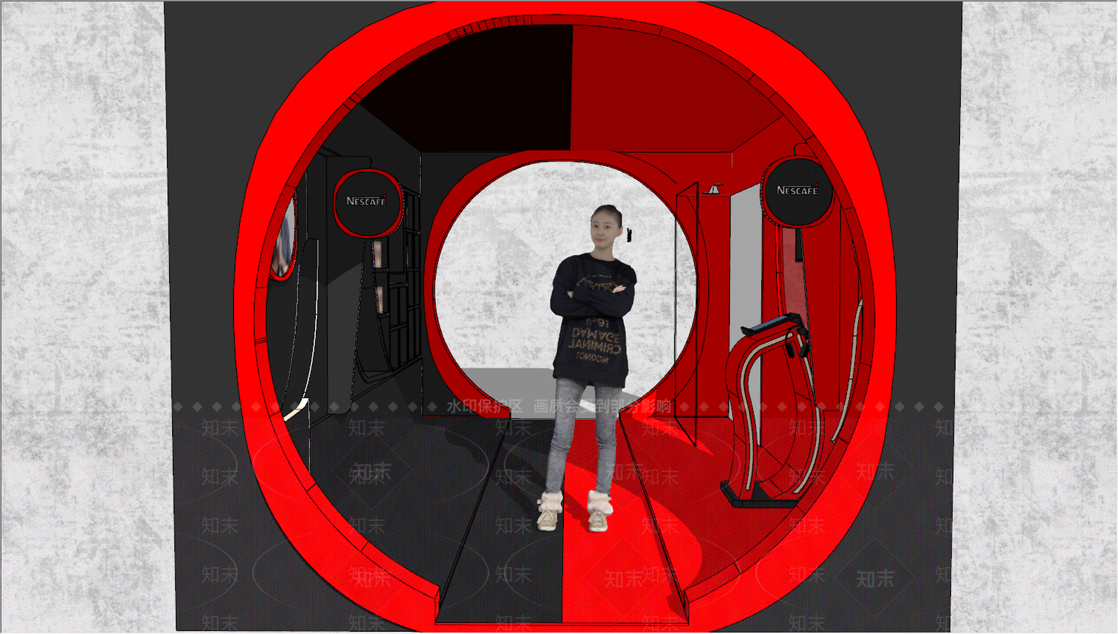现代商场科技展区SU模型下载【ID:189104039】