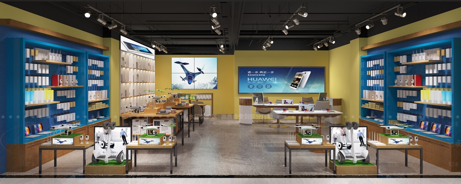 现代潮品店3D模型下载【ID:389117464】