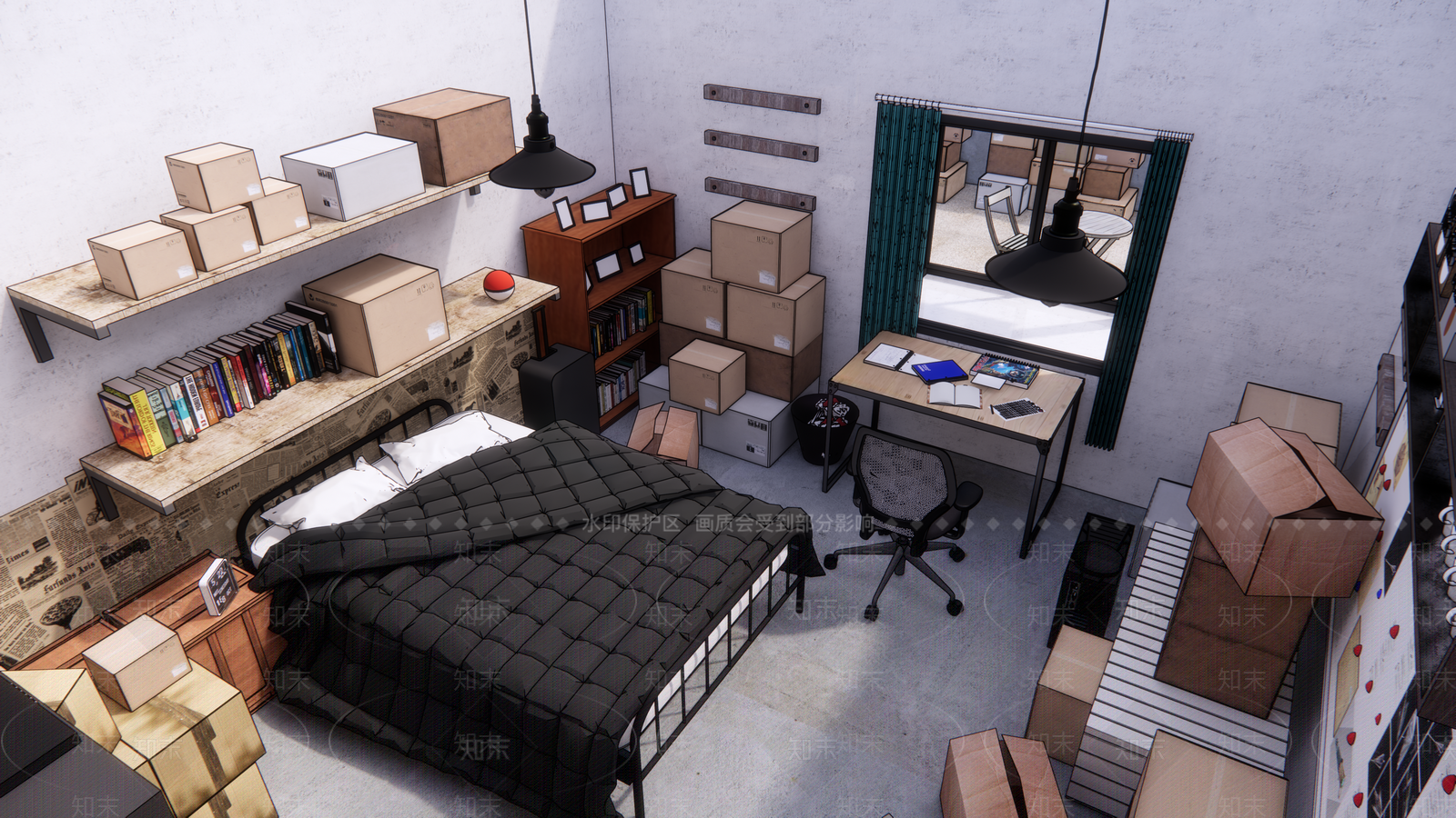 现代储物仓库SU模型下载【ID:789137387】