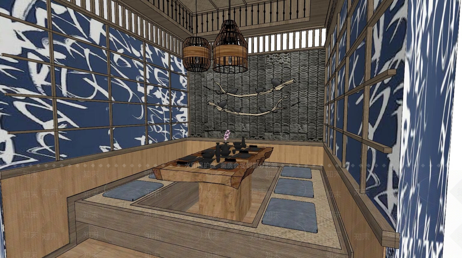 日式居酒屋SU模型下载【ID:189149123】