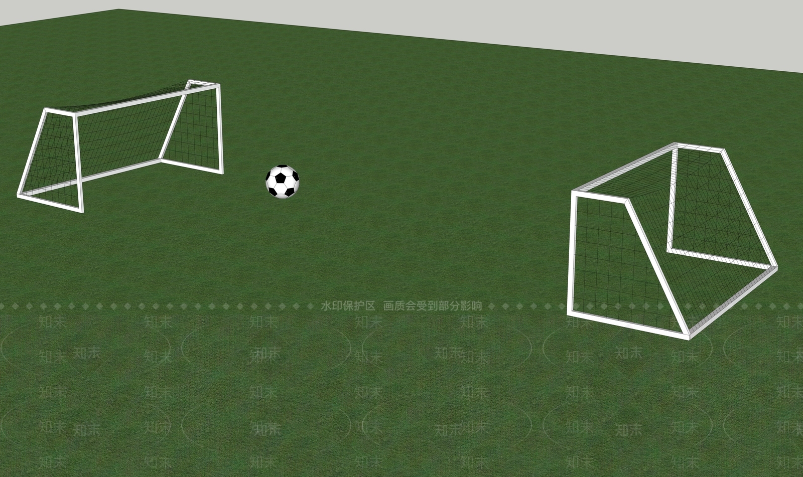 现代足球器械组合SU模型下载【ID:589150568】