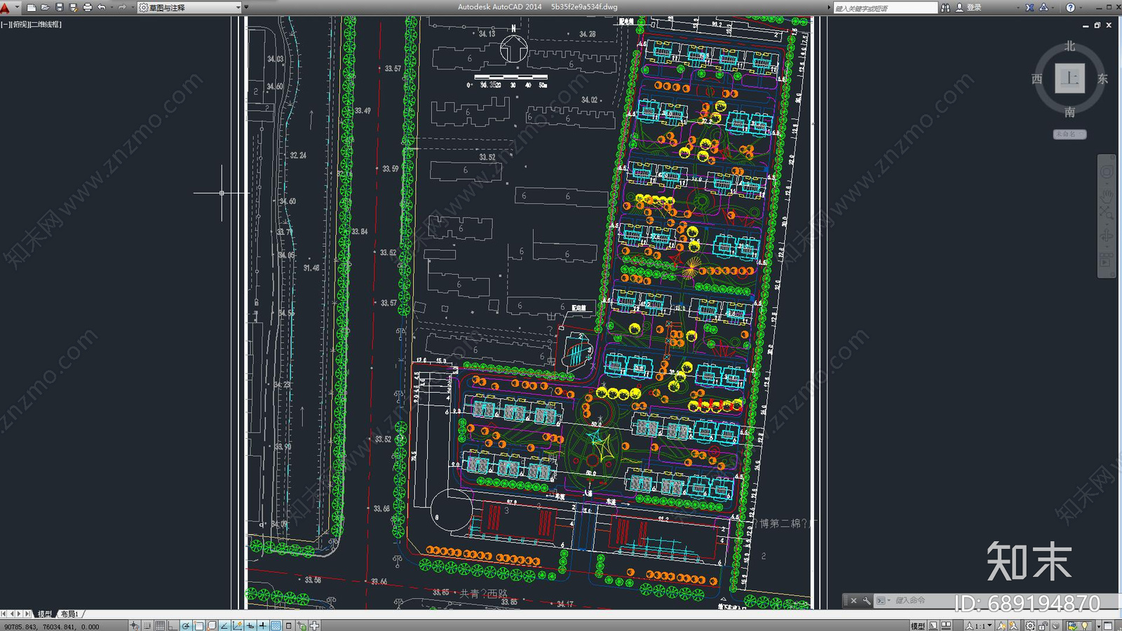 现代简约小区楼盘建筑施工图下载【ID:689194870】