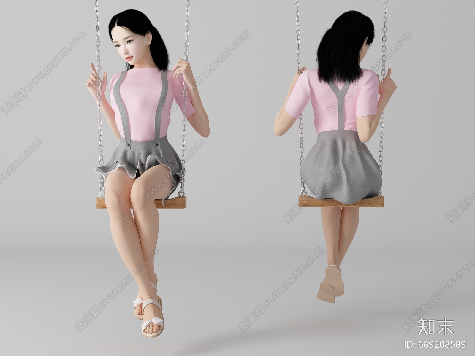 女人3D模型下载【ID:689208589】