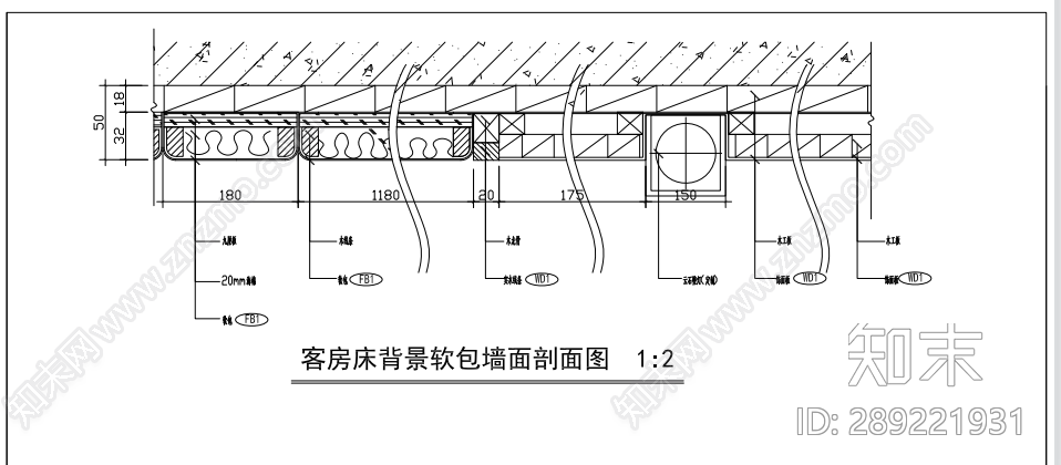 硬包墙面cad施工图下载【ID:289221931】