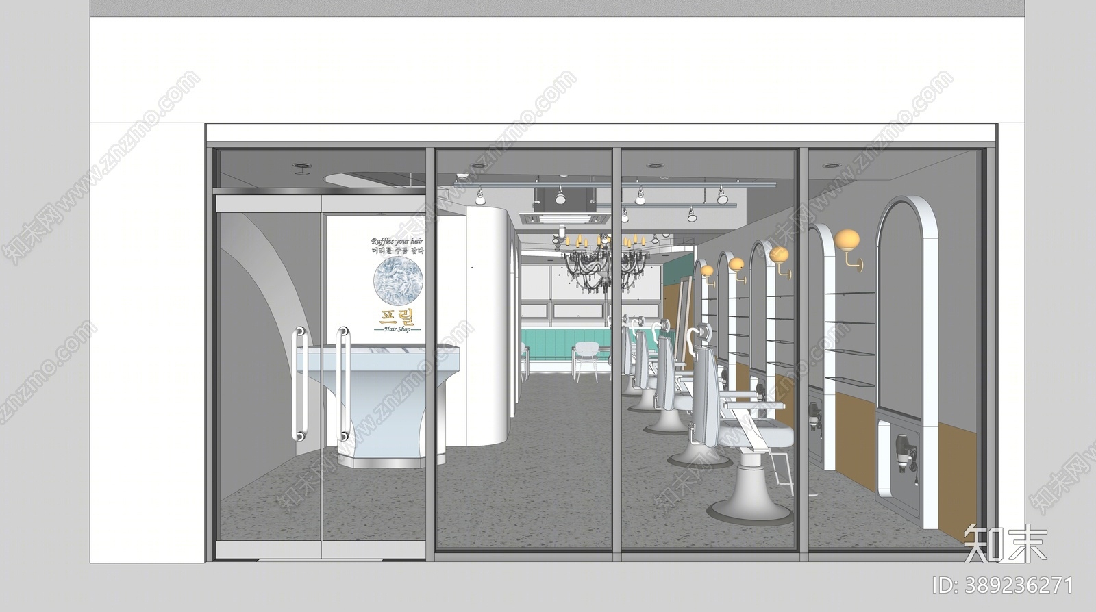 现代理发店SU模型下载【ID:389236271】