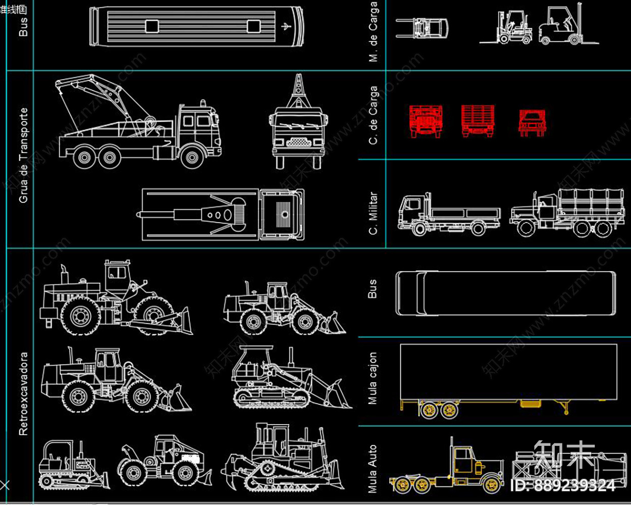 车辆施工图下载【ID:889239324】