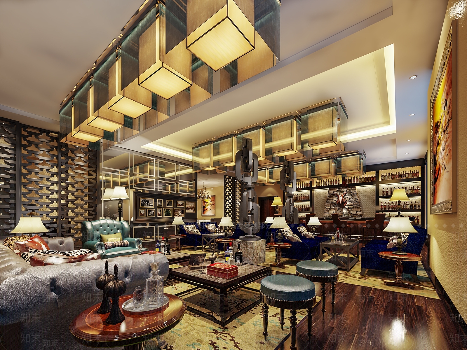 欧式古典接待室3D模型下载【ID:889249039】