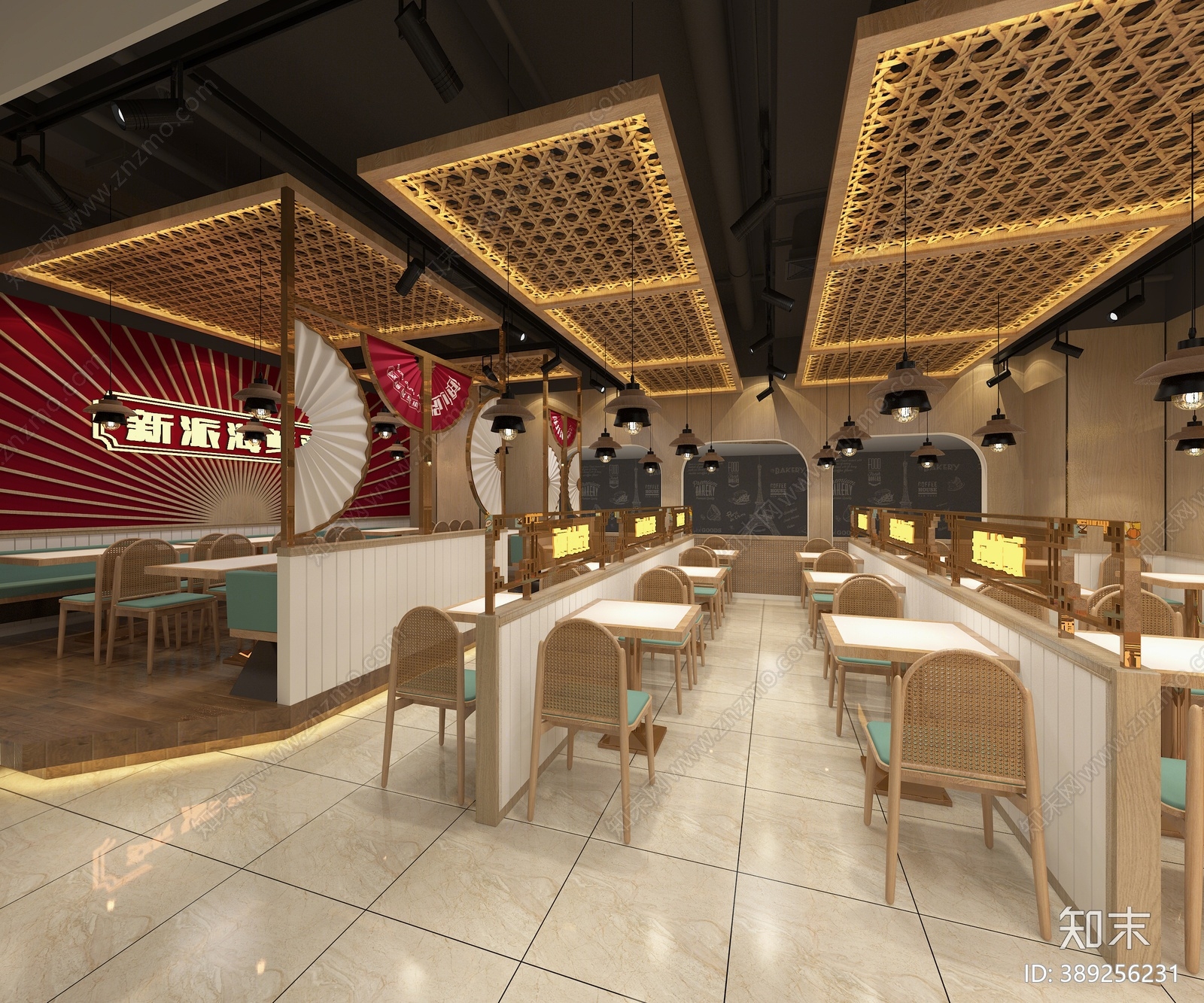 工业风火锅店3D模型下载【ID:389256231】