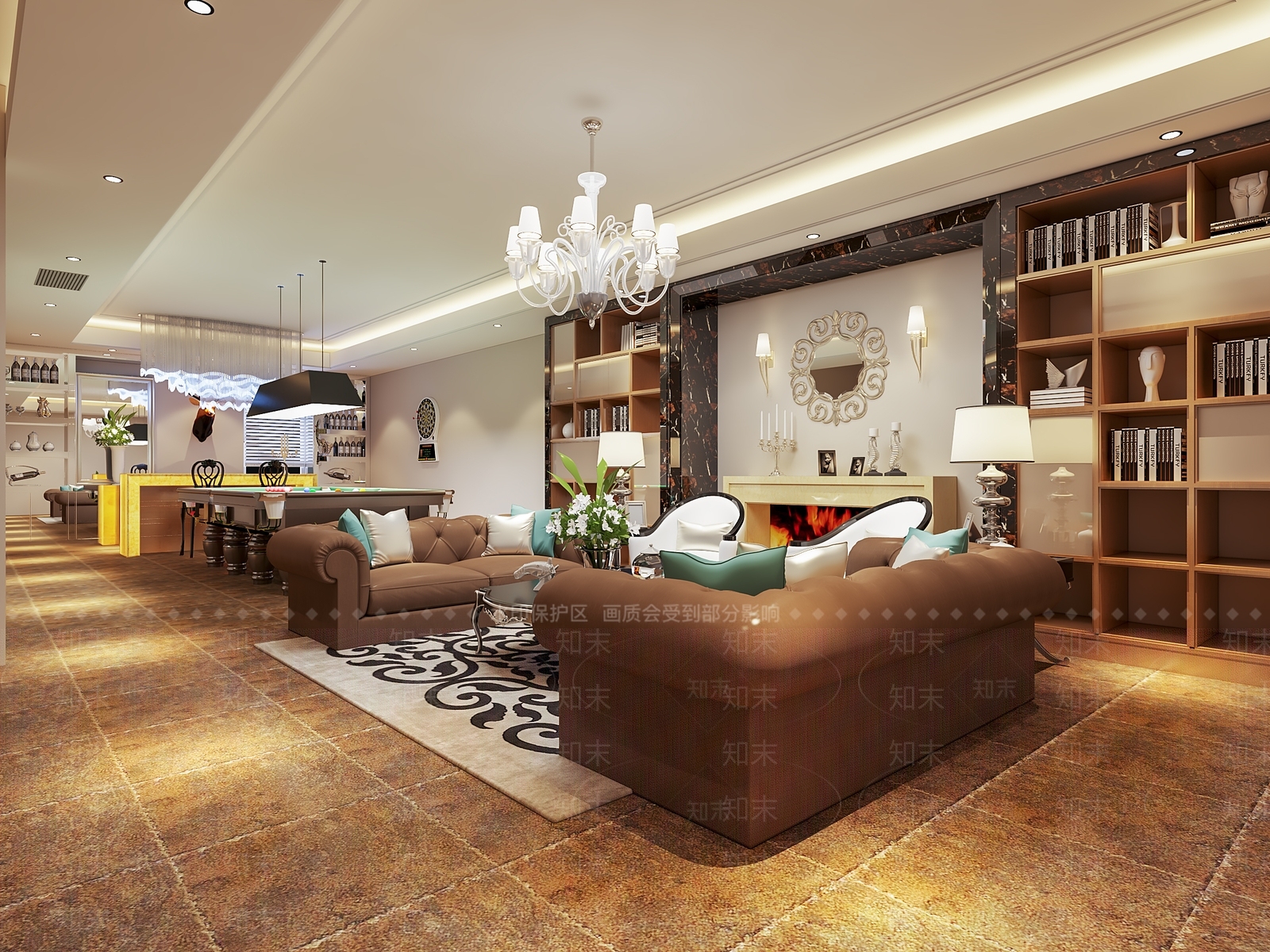 欧式古典接待室3D模型下载【ID:889258019】