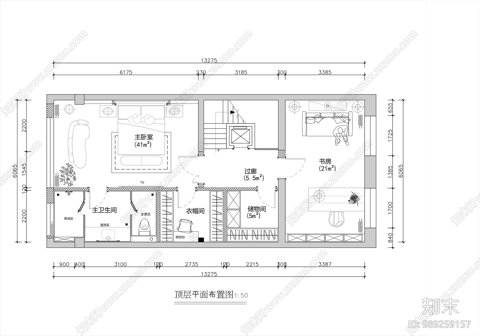 别墅cad施工图下载【ID:989259157】