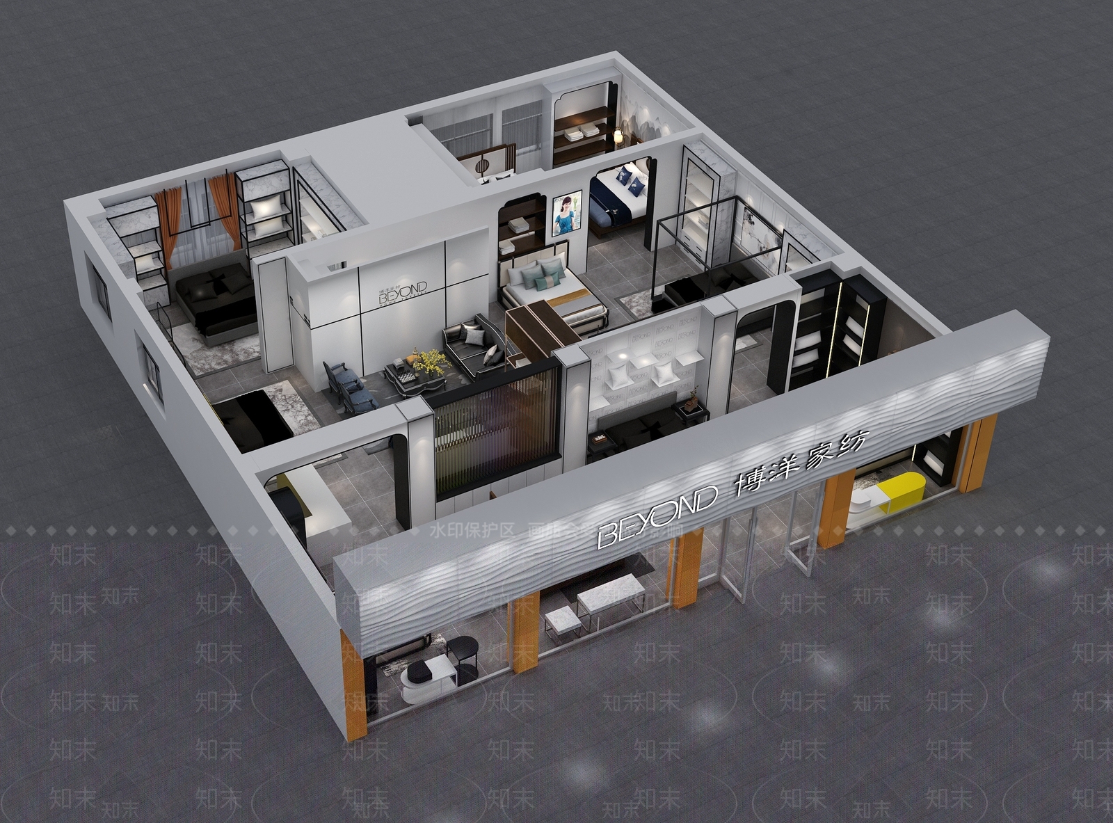 现代家居专卖店3D模型下载【ID:389263482】