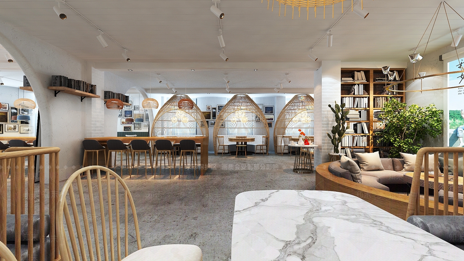 现代西餐厅3D模型下载【ID:289320977】