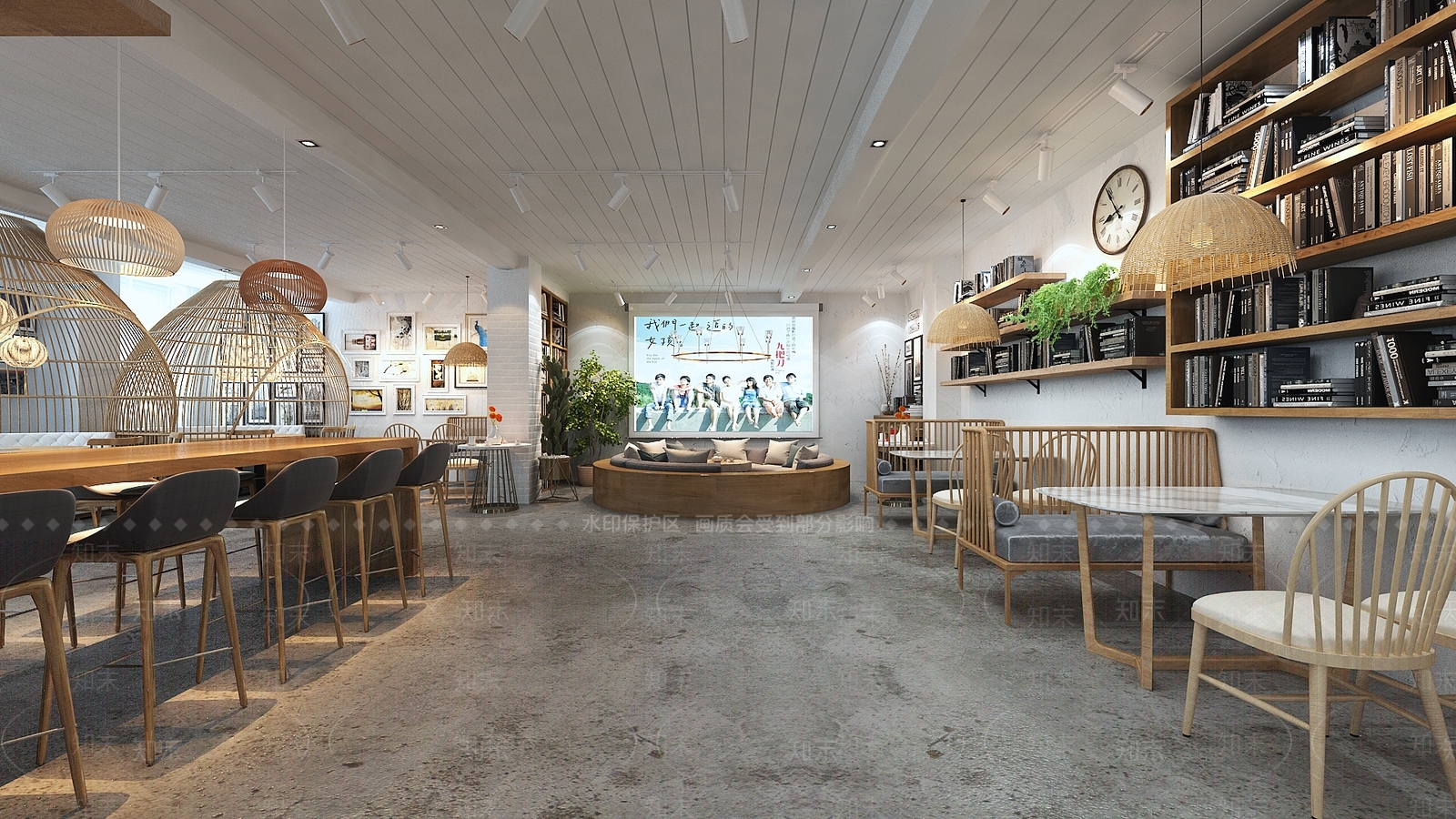 现代西餐厅3D模型下载【ID:289320977】