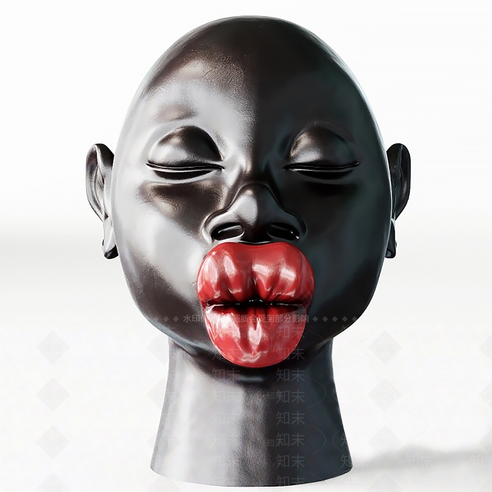 现代人像雕塑SU模型下载【ID:689328808】