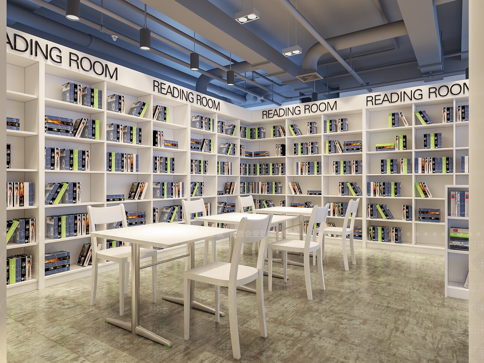 现代书店3D模型下载【ID:789343942】