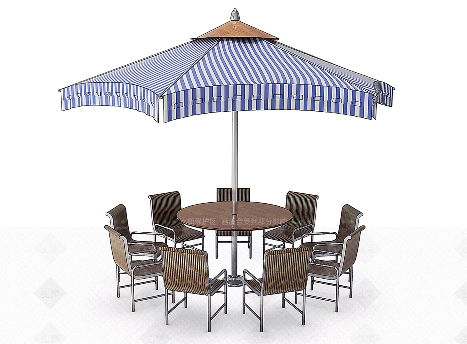 现代遮阳伞SU模型下载【ID:289368847】